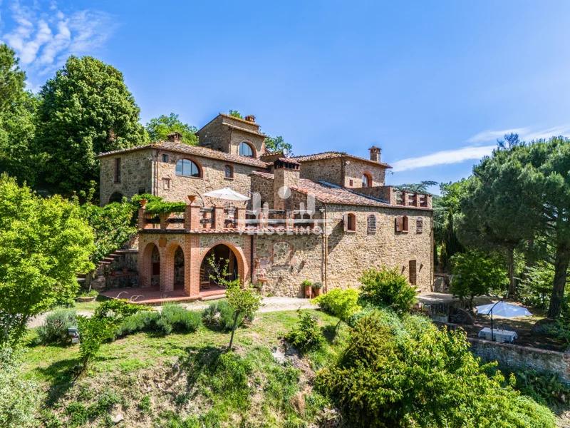 Casarão Histórico com piscina vinhedo e olival em Val di Chiana Senese