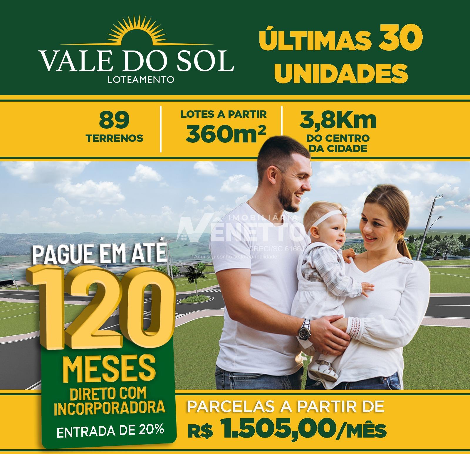 Oportunidade imperdível no Loteamento Vale do Sol, terrenos na promoção,