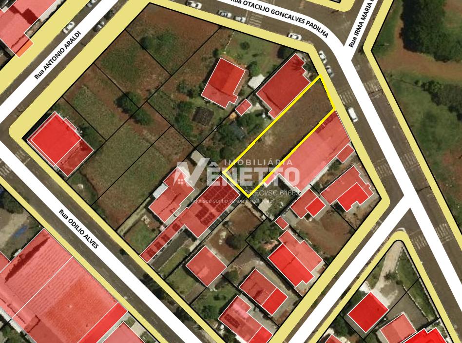 Terreno a venda com 493 metros no bairro Tacca em Xanxerê