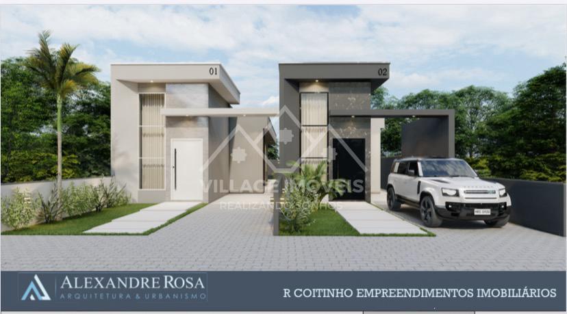    CASA 100  PLANA E MODERNA EM UM DOS MELHORES LOTEAMENTOS DA CIDADE   