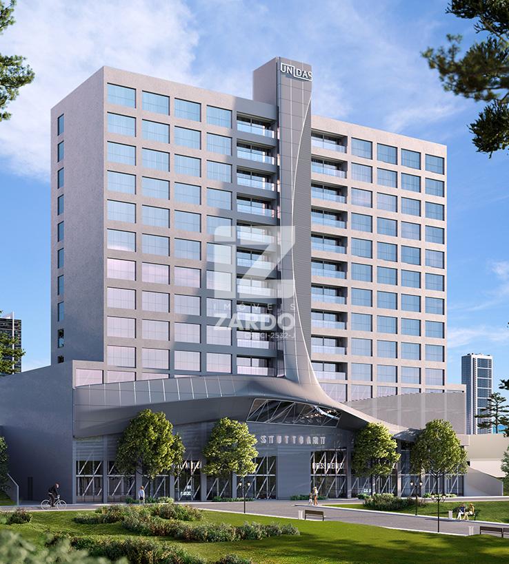 Stúdio novo - 57,03m  -  semimobiliado -  à venda no STUTTGART...