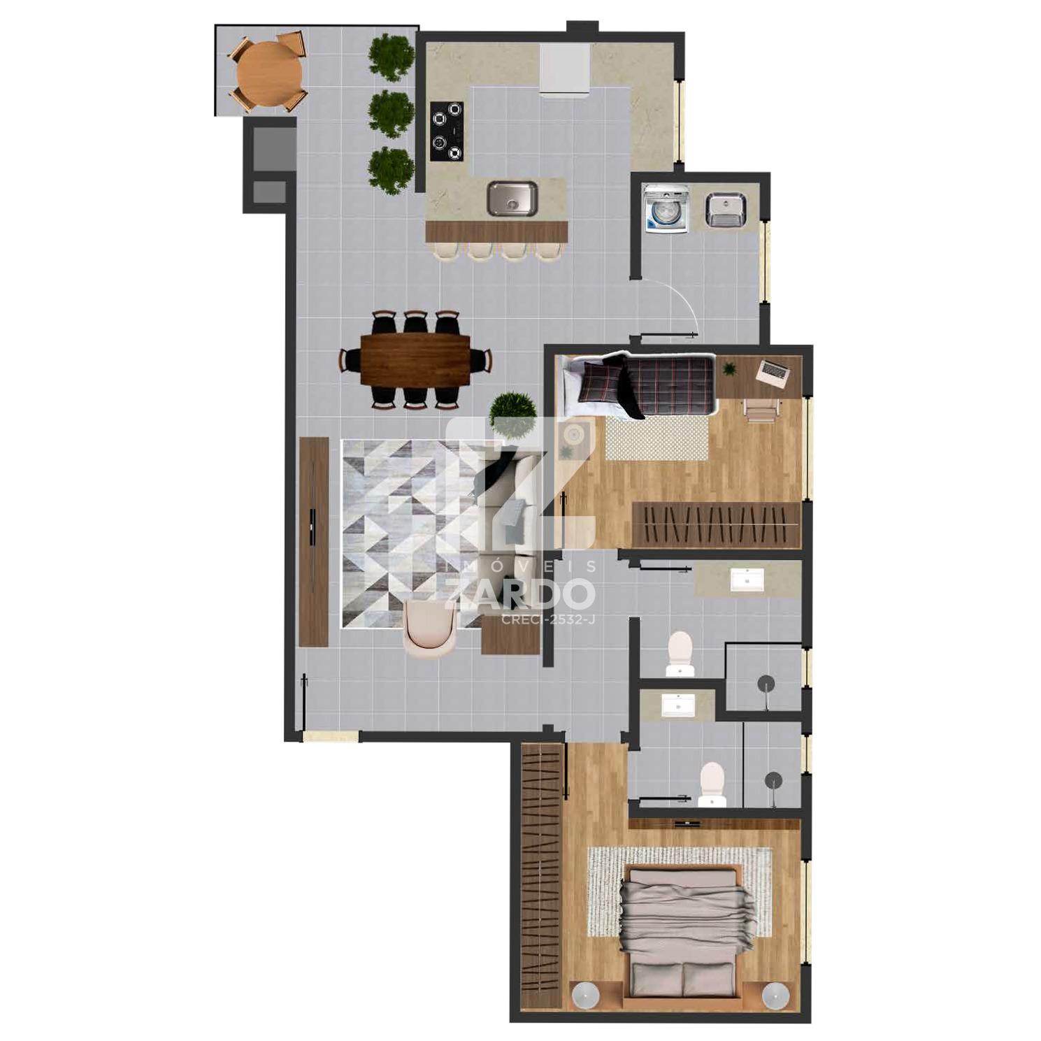 APARTAMENTO À VENDA, CENTRO, CACADOR - SC