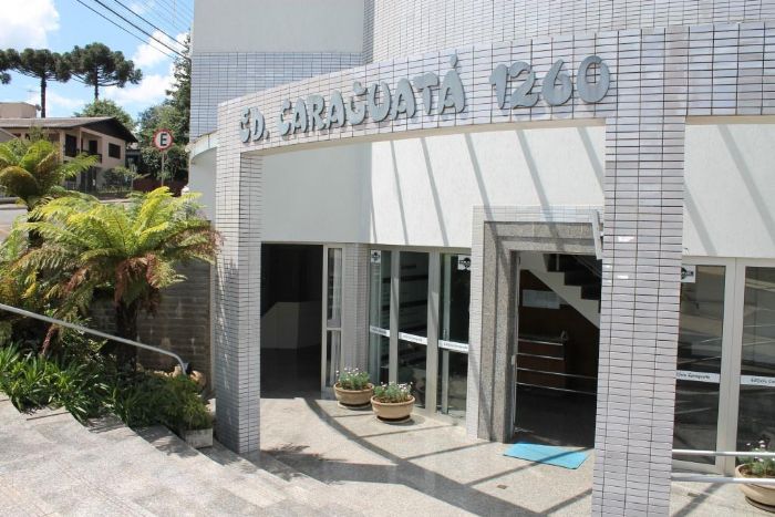 SALA COMERCIAL MOBILIADA,  PARA LOCAÇÃO, ED. CARAGUATÁ, CENTRO.